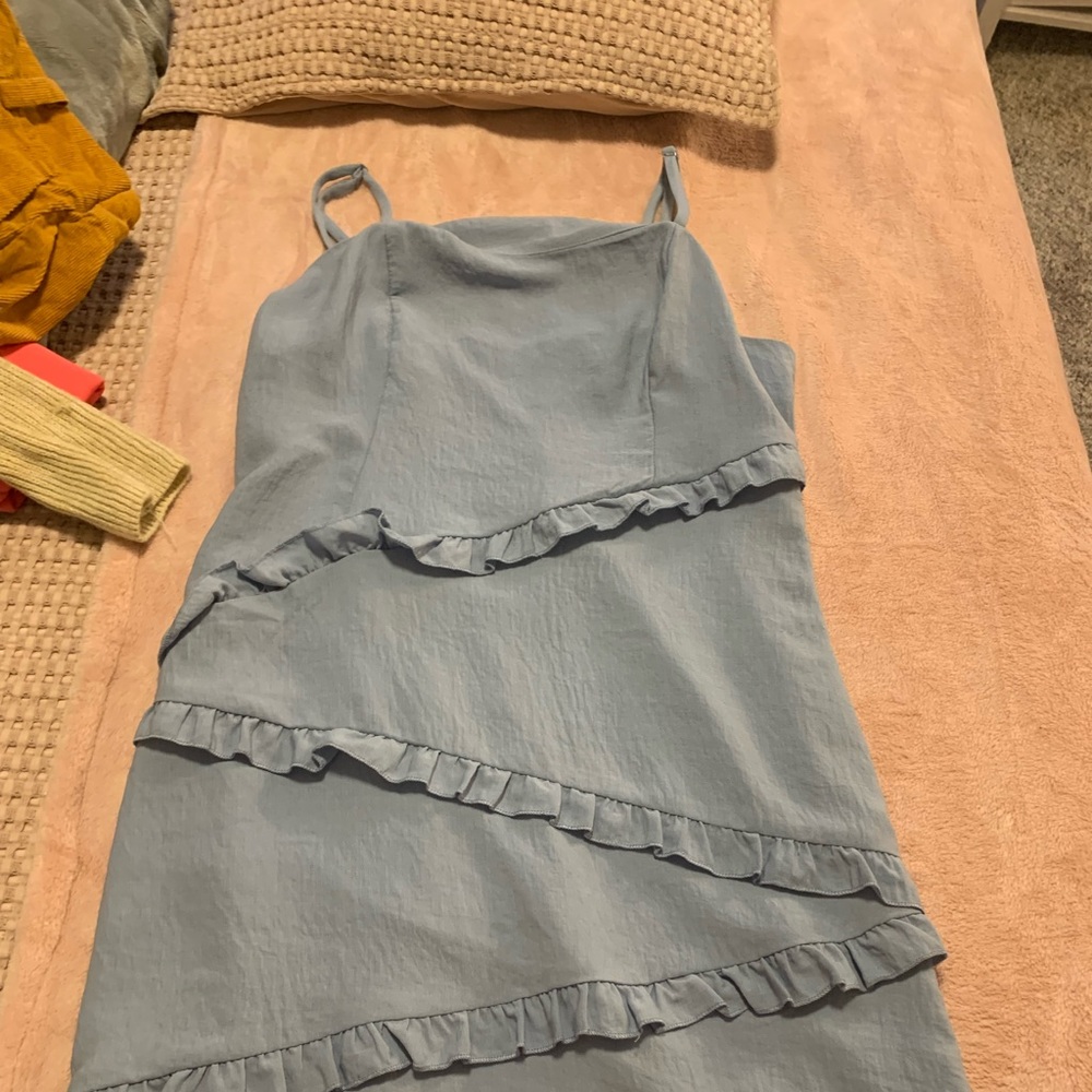 blue tank dress